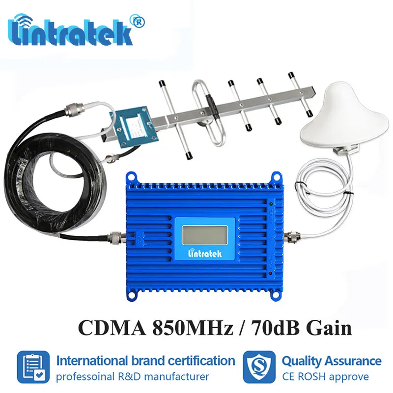 Lintratek GSM 850mhz 70dB High Gain Cell Phone Signal Booster CDMA 850 LCD Display Cellular Repeater B5 Amplifier Repetidor S7+2
Lintratek GSM 850mhz 70dB High Gain Cell Phone Signal Booster CDMA 850 LCD Display Cellular Repeater B5 Amplifier Repetidor S7+2