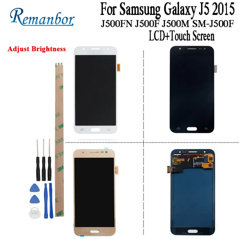 Remanbor LCD For Samsung Galaxy J5 2015 J500 LCD Display Touch Screen For Samsung J500FN J500F J500M SM-J500F +Tools +Adhesive
Remanbor LCD For Samsung Galaxy J5 2015 J500 LCD Display Touch Screen For Samsung J500FN J500F J500M SM-J500F +Tools +Adhesive