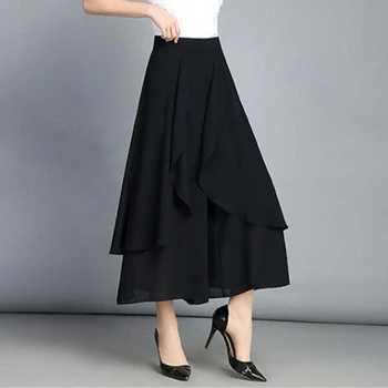 Women's Pants Skirt Elegant Irregular Ruffles Wide Leg Pants Casual Loose Trousers Women High Waist Pleated Pants Femme
Women's Pants Skirt Elegant Irregular Ruffles Wide Leg Pants Casual Loose Trousers Women High Waist Pleated Pants Femme