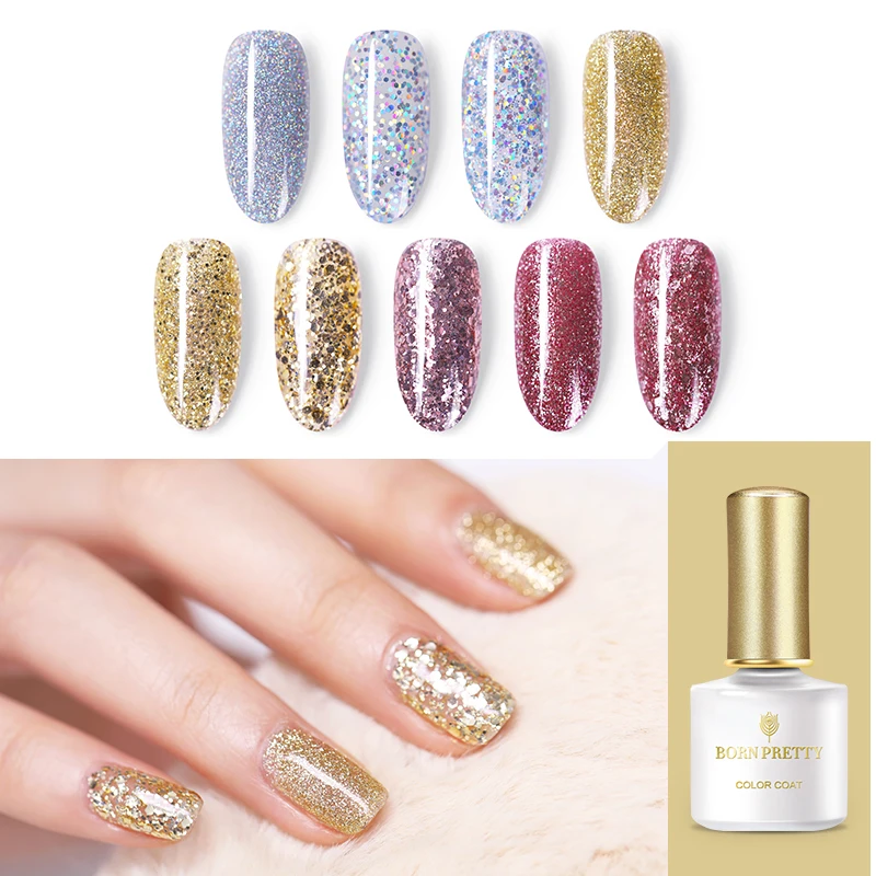 BORN PRETTY Rose Gold Nail Gel Polish Silver Glitter Sequins Shimmer Soak Off UV Nail Art Gel Varnish 6ml Manicure
BORN PRETTY Rose Gold Nail Gel Polish Silver Glitter Sequins Shimmer Soak Off UV Nail Art Gel Varnish 6ml Manicure