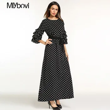 Polka Dot Dress 2018 New Summer Women O-neck Half Sleeve Elegant Casual Boho Long Dress Vintage Party Dresses Plus Size Vestidos
Polka Dot Dress 2018 New Summer Women O-neck Half Sleeve Elegant Casual Boho Long Dress Vintage Party Dresses Plus Size Vestidos