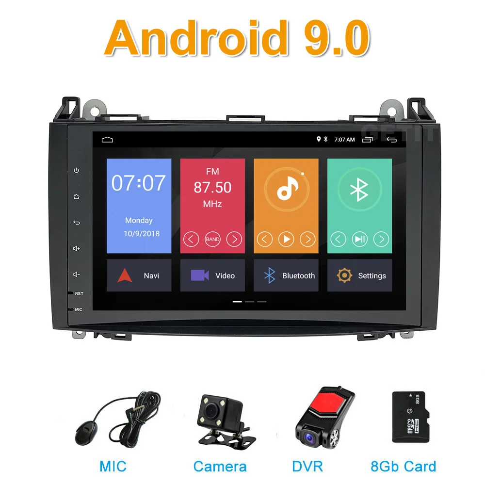 Android 9.0 Car GPS Multimedia radio Stereo for Mercedes Benz Sprinter B200 W209 W169 W169 B-class W245 B170 Vito W639
Android 9.0 Car GPS Multimedia radio Stereo for Mercedes Benz Sprinter B200 W209 W169 W169 B-class W245 B170 Vito W639