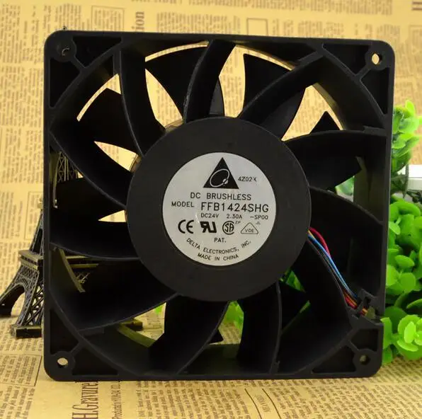 Дельта 14 см DC 24V 2.30A FFB1424SHG 140*140*50 мм Высокое качество 4 провод PWM Контроль