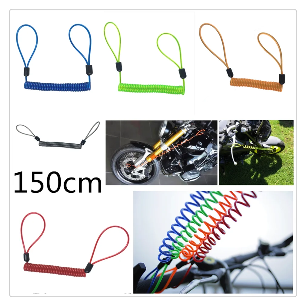 150cm motorcycle burglar alarm reminder rope spring pull wire for YAMAHA TIGER 1050 SpoRt 1200 EXPLORER 800 XC XCX XR XRX | Автомобили и