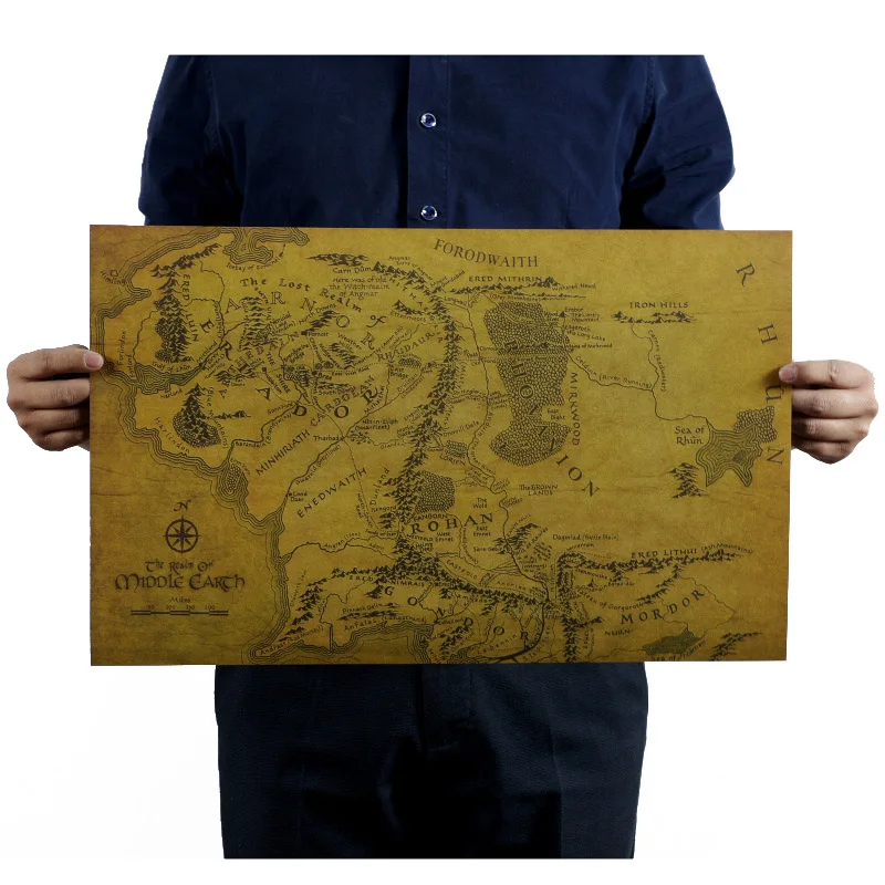 Lord of Rings Map Wall Sticker Middle Earth Kraft Paper Poster Map Home Garage Wall Art Decoration DIY Retro School Prints
Lord of Rings Map Wall Sticker Middle Earth Kraft Paper Poster Map Home Garage Wall Art Decoration DIY Retro School Prints