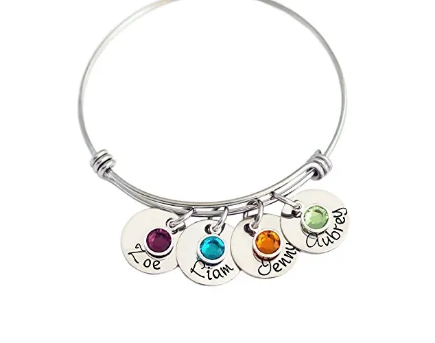 Adjustable Charm Bangle Bracelet Custom Made Any Names Family Jewelry Mother's Day Gift Drop Shipping YP3080
Adjustable Charm Bangle Bracelet Custom Made Any Names Family Jewelry Mother's Day Gift Drop Shipping YP3080