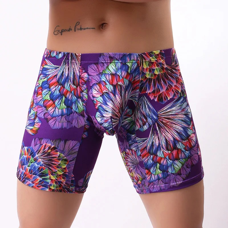 Sexy Men Plus Size Fantasy Printed Ice Silk Smooth Solid U Convex Pouch Half-length Boxers Long Leg Underpants Boxer Gay Wear 13
Sexy Men Plus Size Fantasy Printed Ice Silk Smooth Solid U Convex Pouch Half-length Boxers Long Leg Underpants Boxer Gay Wear 13