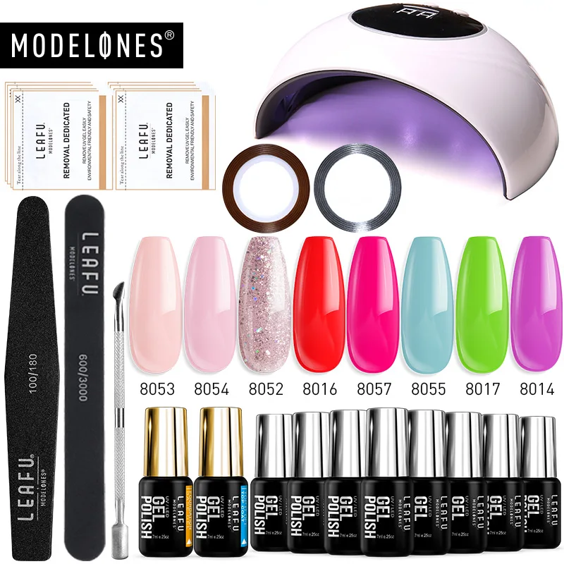 Modelones 14Pcs/Lot UV Gel Nail Polish Kits 24W Led Lamp USB Cable Nail Dryer Machine Semi Permanent Base Top Gel Polish Kit
Modelones 14Pcs/Lot UV Gel Nail Polish Kits 24W Led Lamp USB Cable Nail Dryer Machine Semi Permanent Base Top Gel Polish Kit