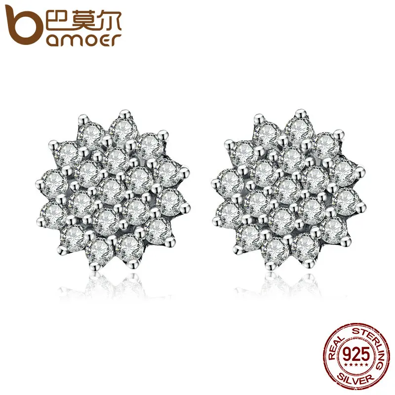 BAMOER New Arrival 100% 925 Sterling Silver Dazzling CZ Snowflake Stud Earrings for Women Brincos Fine Jewelry Bijoux SCE091
BAMOER New Arrival 100% 925 Sterling Silver Dazzling CZ Snowflake Stud Earrings for Women Brincos Fine Jewelry Bijoux SCE091