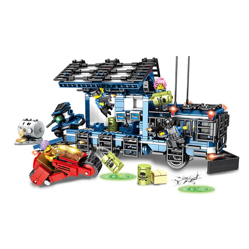 2019 Military Biochemical Warfare Mobile Chase City Police SWAT Soldier Building Blocks Bricks Kids Toys Compatible With Lego
2019 Military Biochemical Warfare Mobile Chase City Police SWAT Soldier Building Blocks Bricks Kids Toys Compatible With Lego