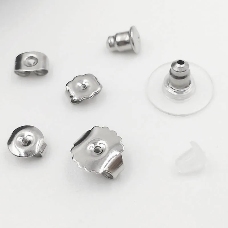 100pcs/lot 316L Stainless Steel Hypoallergenic Earring Stopper Backs Ear Nuts Fit DIY Earring Jewelry Making Findings Supplier
100pcs/lot 316L Stainless Steel Hypoallergenic Earring Stopper Backs Ear Nuts Fit DIY Earring Jewelry Making Findings Supplier