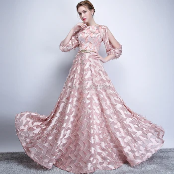 Elegant Evening Prom Gowns 2019 Bride Long Sleeve Pink Banquet Zipper Long Party Formal Dresses Custom Made Robe De Soiree
Elegant Evening Prom Gowns 2019 Bride Long Sleeve Pink Banquet Zipper Long Party Formal Dresses Custom Made Robe De Soiree