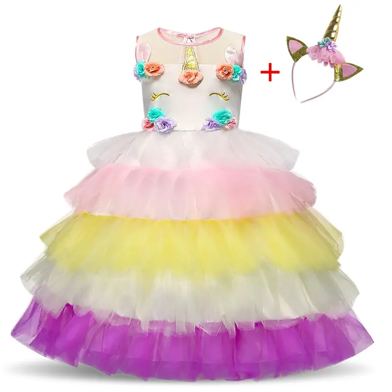 Unicorn Party Fluffy Girl Tiered Tutu Dress Halloween Rainbow Pony Costume Princess Toddler Girls Backless Fancy Unicorn Dresses
Unicorn Party Fluffy Girl Tiered Tutu Dress Halloween Rainbow Pony Costume Princess Toddler Girls Backless Fancy Unicorn Dresses
