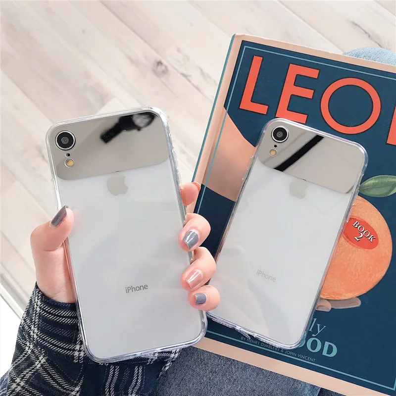 Fashion Transparent phone case For iphone 7 8 6s 6 plus X XR XS Max Hd mirror back cover Soft TPU Shockproof Cover
Fashion Transparent phone case For iphone 7 8 6s 6 plus X XR XS Max Hd mirror back cover Soft TPU Shockproof Cover