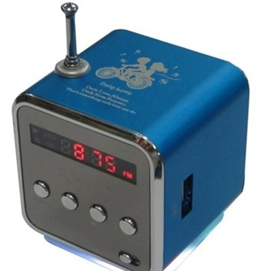 Новый мини радио микро USB стерео FM динамик Ubwoofer супер бас портативные колонки для