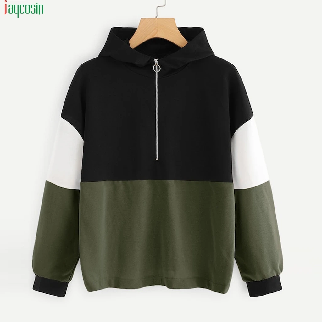 JAYCOSIN fashion hoodies women with full zip Hoodie Jumper Long Sleeve Color Block Sweatshirt Pullover Tops Hooded Sweatshirts
JAYCOSIN fashion hoodies women with full zip Hoodie Jumper Long Sleeve Color Block Sweatshirt Pullover Tops Hooded Sweatshirts