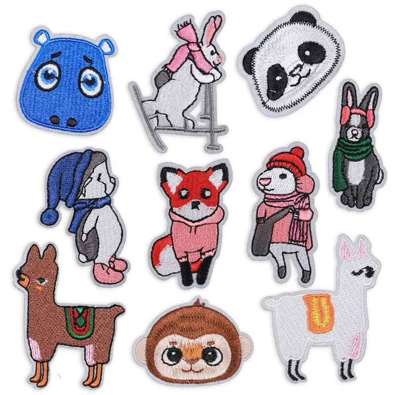 Embroidery Iron on Patches for Clothing Cartoon Patch Clothes Applique Stickers Badges Ironing Decorative Fox Sheep Panda Monkey
Embroidery Iron on Patches for Clothing Cartoon Patch Clothes Applique Stickers Badges Ironing Decorative Fox Sheep Panda Monkey
