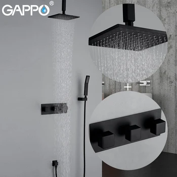 GAPPO Shower Faucets black rainfall bathroom concealed shower mixer taps bath water shower set bathtub faucet mixer tap
GAPPO Shower Faucets black rainfall bathroom concealed shower mixer taps bath water shower set bathtub faucet mixer tap