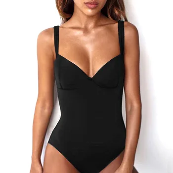 Sleeveless Black Bodysuit Women Summer 2019 Romper Bodycon Jumpsuit Female Sexy Padded Body Suit Femme Slim Casual Top
Sleeveless Black Bodysuit Women Summer 2019 Romper Bodycon Jumpsuit Female Sexy Padded Body Suit Femme Slim Casual Top