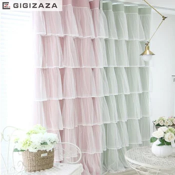 Princess cake lace double curtain ivory pink color cloth curtain+voile sheer black out fabric bedroom custom cortinas window
Princess cake lace double curtain ivory pink color cloth curtain+voile sheer black out fabric bedroom custom cortinas window