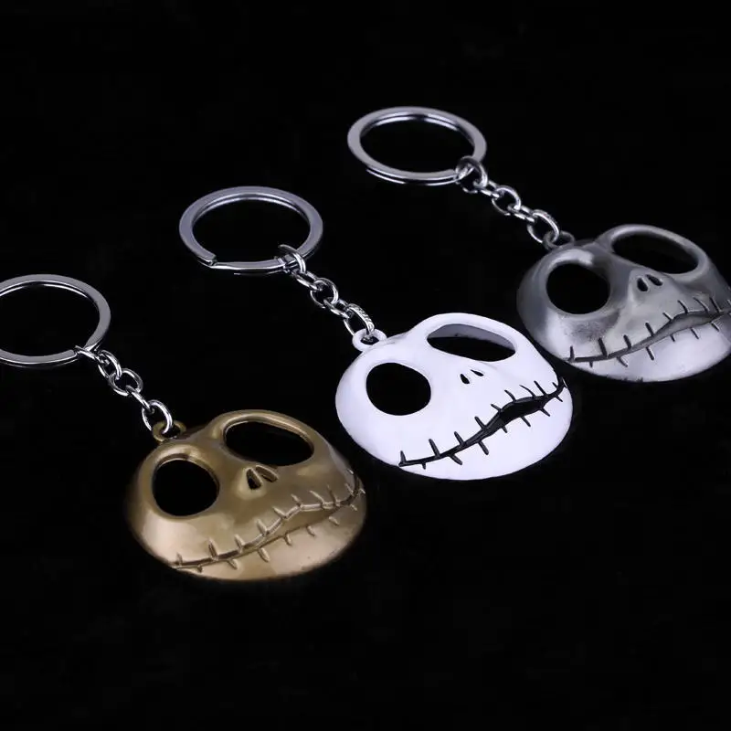 Punk Keyrings Pumpkin King Santa Jack Skull Head Skellington Keychain The Nightmare Before Christmas Key Chain Halloween Gift
Punk Keyrings Pumpkin King Santa Jack Skull Head Skellington Keychain The Nightmare Before Christmas Key Chain Halloween Gift
