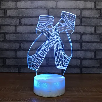 Creative Ballet Shoes 3d Night Lights Colorful Led Lights Custom Girl Bedside Lamps Luminaria De Mesa Kids Lamp
Creative Ballet Shoes 3d Night Lights Colorful Led Lights Custom Girl Bedside Lamps Luminaria De Mesa Kids Lamp