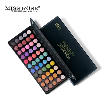 

2018 new MISS ROSE 55 Colors Shimmer Matte Eyeshadow Palette Long-lasting Glitter Eye Shadows Pallete Full Professional Makeup