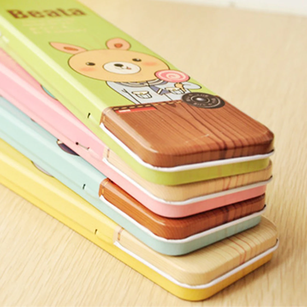 Korea Cute Kawaii Animal Single-layer Metal Tin Pencil Case Pen Storag Box Student Stationery Office School Supplies Kids' Gift
Korea Cute Kawaii Animal Single-layer Metal Tin Pencil Case Pen Storag Box Student Stationery Office School Supplies Kids' Gift