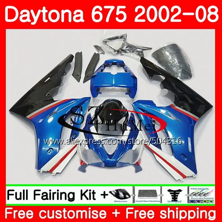 Body kit For Triumph Daytona 675 02 03 04 05 06 07 08 87SH19 Daytona blue black 675 2002 2003 2004 2005 2006 2007 2008 Fairing
Body kit For Triumph Daytona 675 02 03 04 05 06 07 08 87SH19 Daytona blue black 675 2002 2003 2004 2005 2006 2007 2008 Fairing