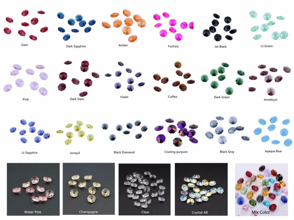 Mixed Color 50pcs Machine Cut Glass Cystal Octagon Beads ,Loose Strand Beads,Suncatcher Diy Making Two Holes
Mixed Color 50pcs Machine Cut Glass Cystal Octagon Beads ,Loose Strand Beads,Suncatcher Diy Making Two Holes
