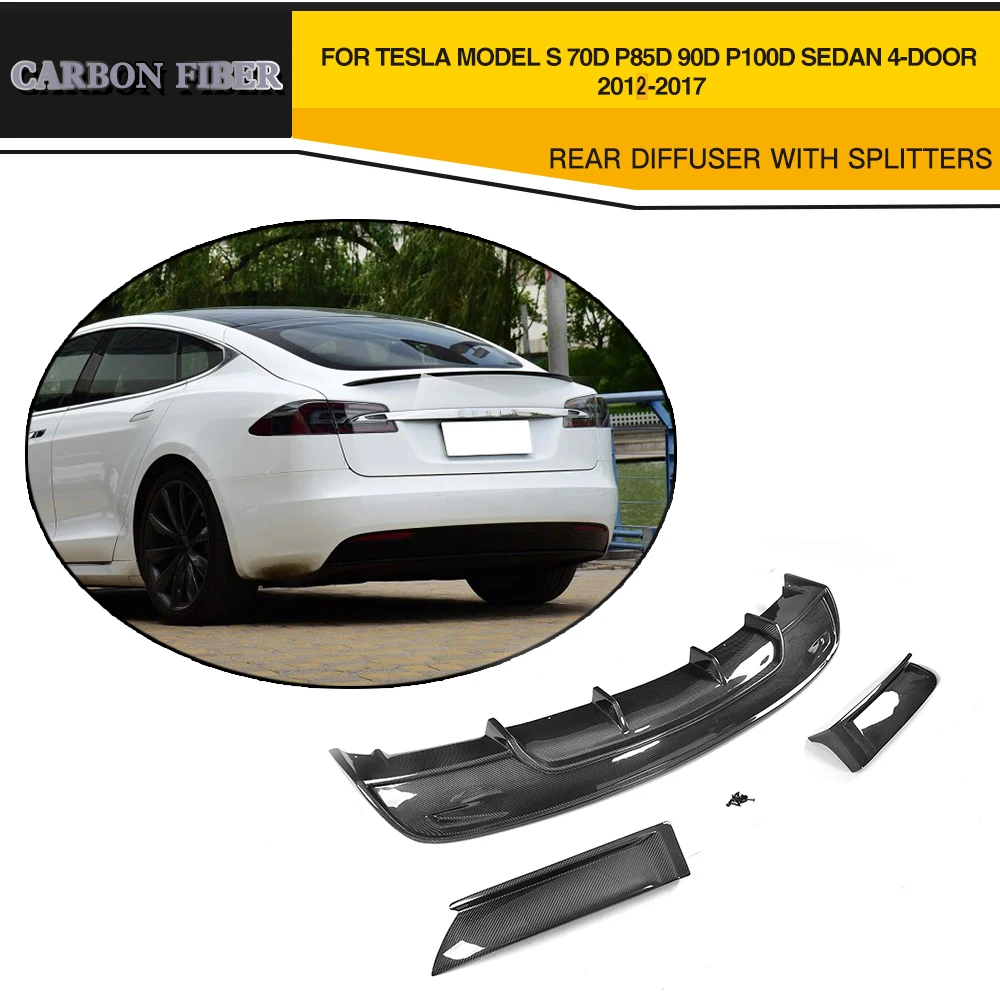 Carbon Firber Car Racing Rear Diffuser Lip For Tesla Model S Sedan 4-Door 2012-2017 70D 85D 90D 100D 70 80 90 100
Carbon Firber Car Racing Rear Diffuser Lip For Tesla Model S Sedan 4-Door 2012-2017 70D 85D 90D 100D 70 80 90 100