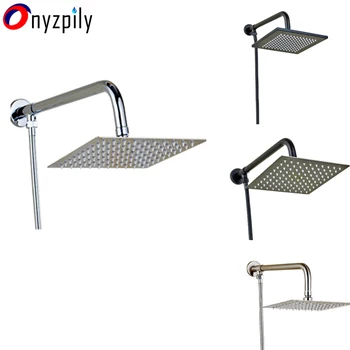 Brass Wall Mount shower arm 8" Square round Rainfall Shower Head Bathroom Stainless Steel Shower Hose with Arm
Brass Wall Mount shower arm 8" Square round Rainfall Shower Head Bathroom Stainless Steel Shower Hose with Arm