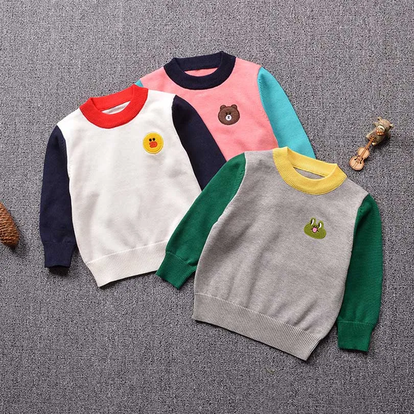 Winter Spring Fall New Casual Baby Girls Sweater Bear Children Wool Warm Sports Sweater Long Sleeve for Kids Boys Knitwear 
Winter Spring Fall New Casual Baby Girls Sweater Bear Children Wool Warm Sports Sweater Long Sleeve for Kids Boys Knitwear