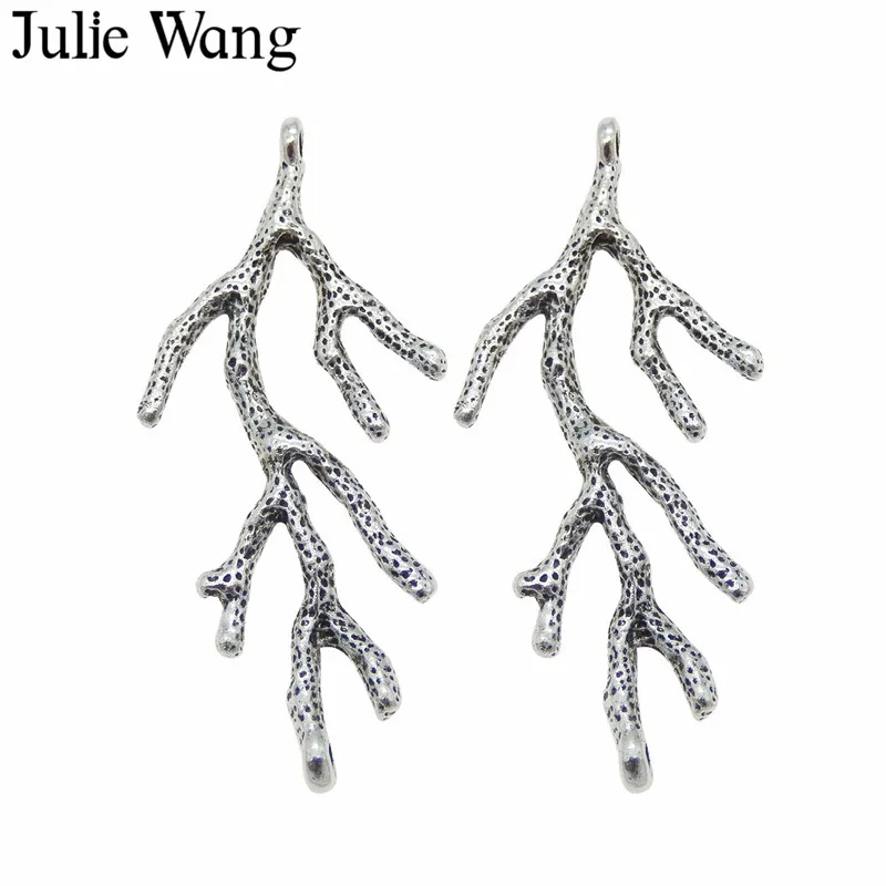 Julie Wang 10PCS Antique Silver Alloy Snall Tree Branch Shape Charms Connector Pendant Handmade Crafts Jewelry Making Accessory
Julie Wang 10PCS Antique Silver Alloy Snall Tree Branch Shape Charms Connector Pendant Handmade Crafts Jewelry Making Accessory