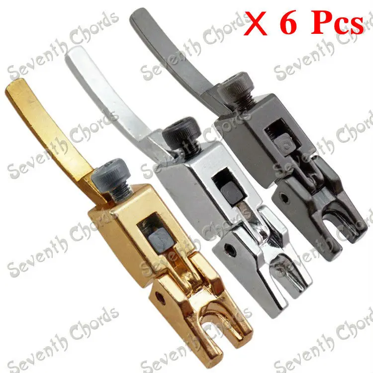 6 Pcs Vintage Locked String Saddles for Electric Guitar Tremolo Bridge Double Locking Systyem
6 Pcs Vintage Locked String Saddles for Electric Guitar Tremolo Bridge Double Locking Systyem
