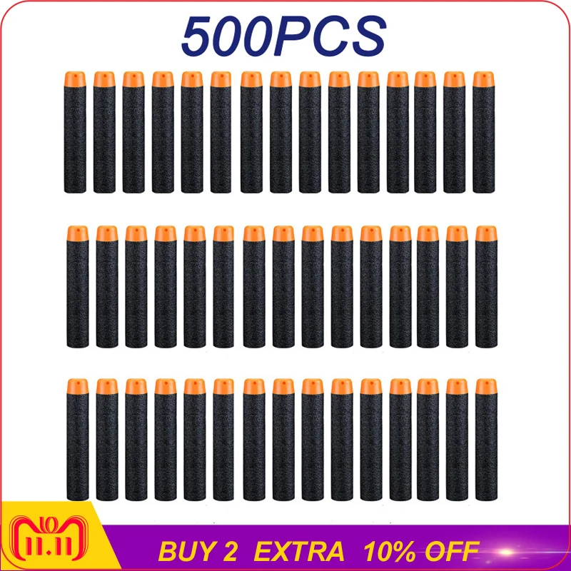 500PCS For Nerf Bullets Soft Hollow Hole Head 7.2cm Refill Darts Toy Gun Bullets for Nerf Series Xmas Kid Children Gift
500PCS For Nerf Bullets Soft Hollow Hole Head 7.2cm Refill Darts Toy Gun Bullets for Nerf Series Xmas Kid Children Gift