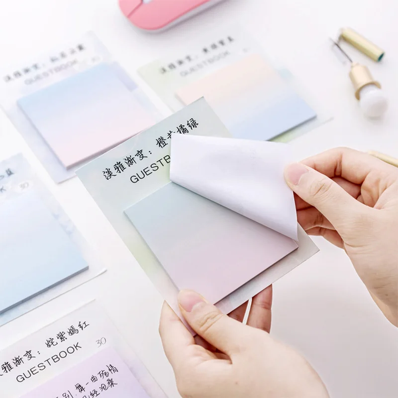 Cute Kawaii Rainbow Watercolor Gradient N Times Sticky Note Memo Pad Office Planner Sticker Paper Korean School Stationery
Cute Kawaii Rainbow Watercolor Gradient N Times Sticky Note Memo Pad Office Planner Sticker Paper Korean School Stationery