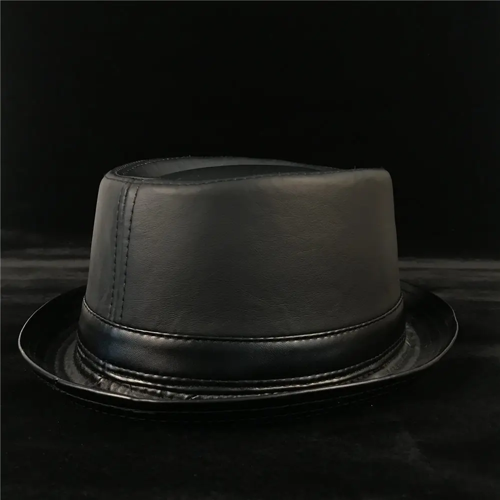 100% Leather Balck Men Pork Pie Hat For Dad Fedora Hat Fasgion Gentleman Flat Bowler Porkpie Jazz Hat Size S M L XL
100% Leather Balck Men Pork Pie Hat For Dad Fedora Hat Fasgion Gentleman Flat Bowler Porkpie Jazz Hat Size S M L XL