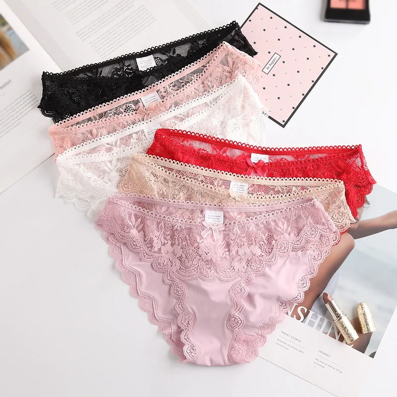 Women 3Pcs/Set Sexy Lace Trim Underwear Comfortable Soft Female Briefs Floral Ladies Panties Low Waist Femme Underpants Lingerie
Women 3Pcs/Set Sexy Lace Trim Underwear Comfortable Soft Female Briefs Floral Ladies Panties Low Waist Femme Underpants Lingerie