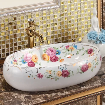 Jingdezhen ceramic sanitary toilet table wash basin wash basin wash basin rose colorful art basin
Jingdezhen ceramic sanitary toilet table wash basin wash basin wash basin rose colorful art basin