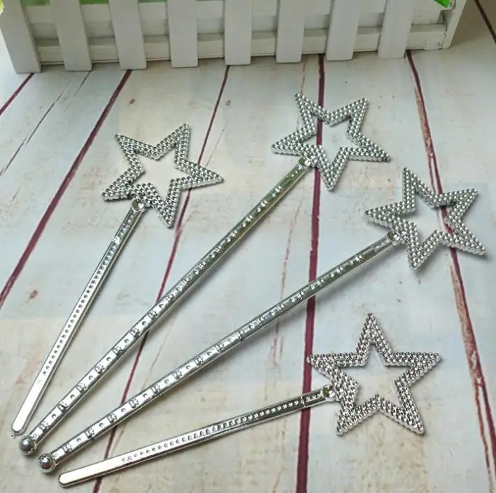 Sliver star magic wand kids girl Cosplay fairy princess elf angel wand streamers props birthday XMAS party bag filler gift 22cm
Sliver star magic wand kids girl Cosplay fairy princess elf angel wand streamers props birthday XMAS party bag filler gift 22cm