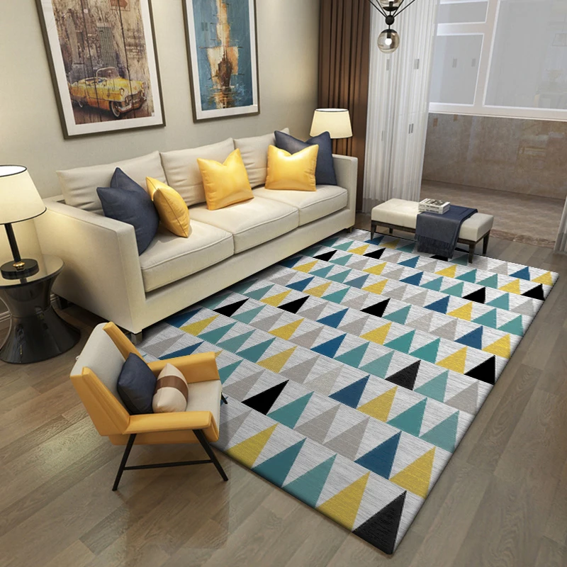 Fashion Modern Scandinavian Style Green Yellow Triangles Print Floor Door Mat Parlor Living Room Home Decorative Carpet Area Rug
Fashion Modern Scandinavian Style Green Yellow Triangles Print Floor Door Mat Parlor Living Room Home Decorative Carpet Area Rug