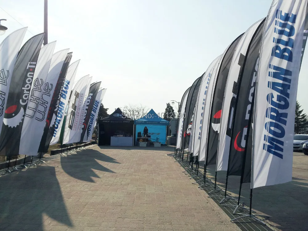 Beach Flag 420X80cm both sides Feather Flag Banner Printed / Double Sided Promo Flag with ground spike
Beach Flag 420X80cm both sides Feather Flag Banner Printed / Double Sided Promo Flag with ground spike