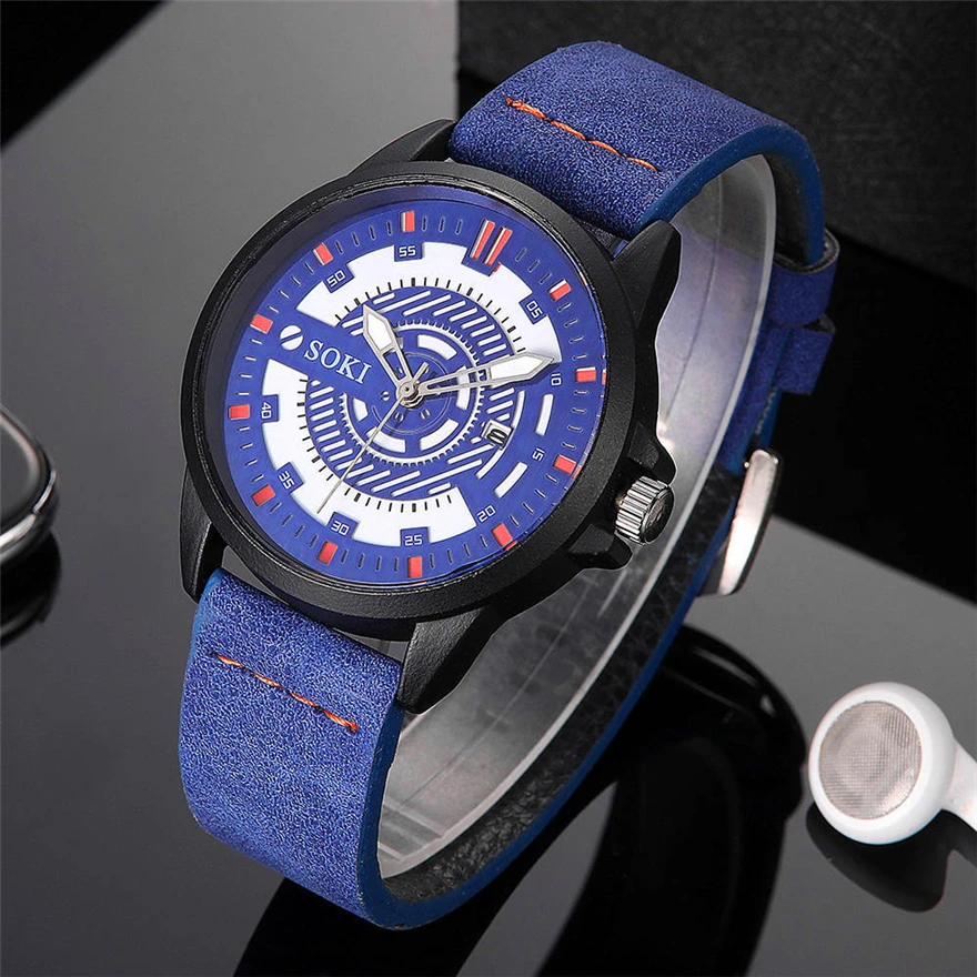 SOKI New Sports Watch Casual Leather Calendar Mens Watch 2018 Luxury Brand Men Quartz Wrist Watch Relogio Masculino Hot Sale
SOKI New Sports Watch Casual Leather Calendar Mens Watch 2018 Luxury Brand Men Quartz Wrist Watch Relogio Masculino Hot Sale