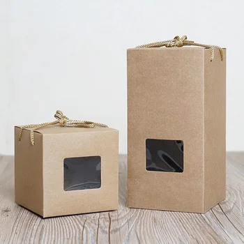 300pcs/lot Kraft Paper With Window Cosmetic Cream Jar Bottle With Ropes Gift Craft Packaging Box
300pcs/lot Kraft Paper With Window Cosmetic Cream Jar Bottle With Ropes Gift Craft Packaging Box