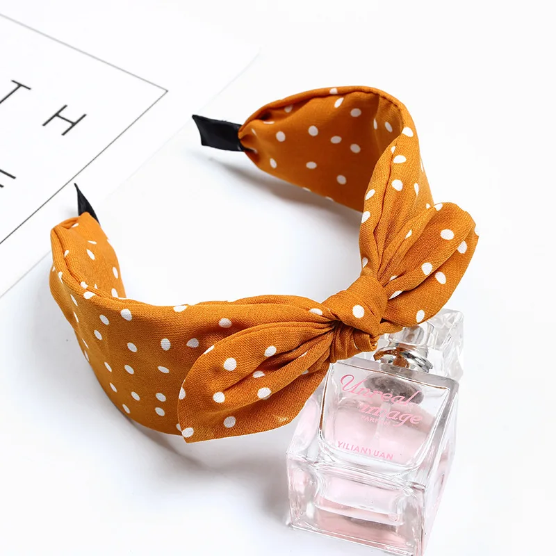 Fashion Cute Bow rabbit ears Headband Hairband For Women Girls Fabric Printing dot Hair Hoop band Accessories headwear Headdress
Fashion Cute Bow rabbit ears Headband Hairband For Women Girls Fabric Printing dot Hair Hoop band Accessories headwear Headdress