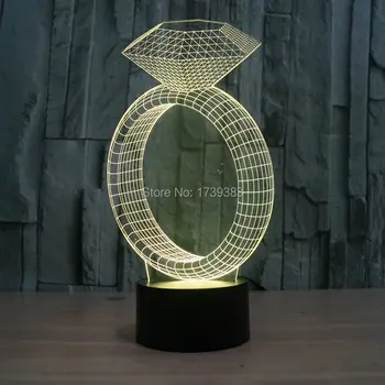 7 Color Change Desk Lamp LED Table Light Intelligent Remote Control 3D Illusion Ring with Diamond Night Light effect model
7 Color Change Desk Lamp LED Table Light Intelligent Remote Control 3D Illusion Ring with Diamond Night Light effect model