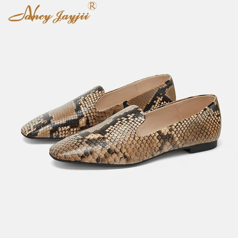 Women Ladies Flats Adult Female Shoes Animal Prints Slip-On Snakelike Pointed Toe Spring/Autumn Leisure Elegant Mature 2019
Women Ladies Flats Adult Female Shoes Animal Prints Slip-On Snakelike Pointed Toe Spring/Autumn Leisure Elegant Mature 2019