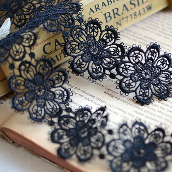 6Yards / Lot Black white soluble lace trim beautifully DIY handmade accessories clothing accessories5cm GRL0518
6Yards / Lot Black white soluble lace trim beautifully DIY handmade accessories clothing accessories5cm GRL0518