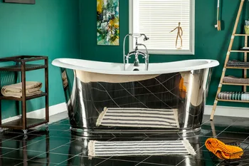 66" CUPC Approval Freestanding Luxury Indoor Bathtub Cast iron bathtub in a mirror polished stainless steel skirt 1008-10 8K
66" CUPC Approval Freestanding Luxury Indoor Bathtub Cast iron bathtub in a mirror polished stainless steel skirt 1008-10 8K